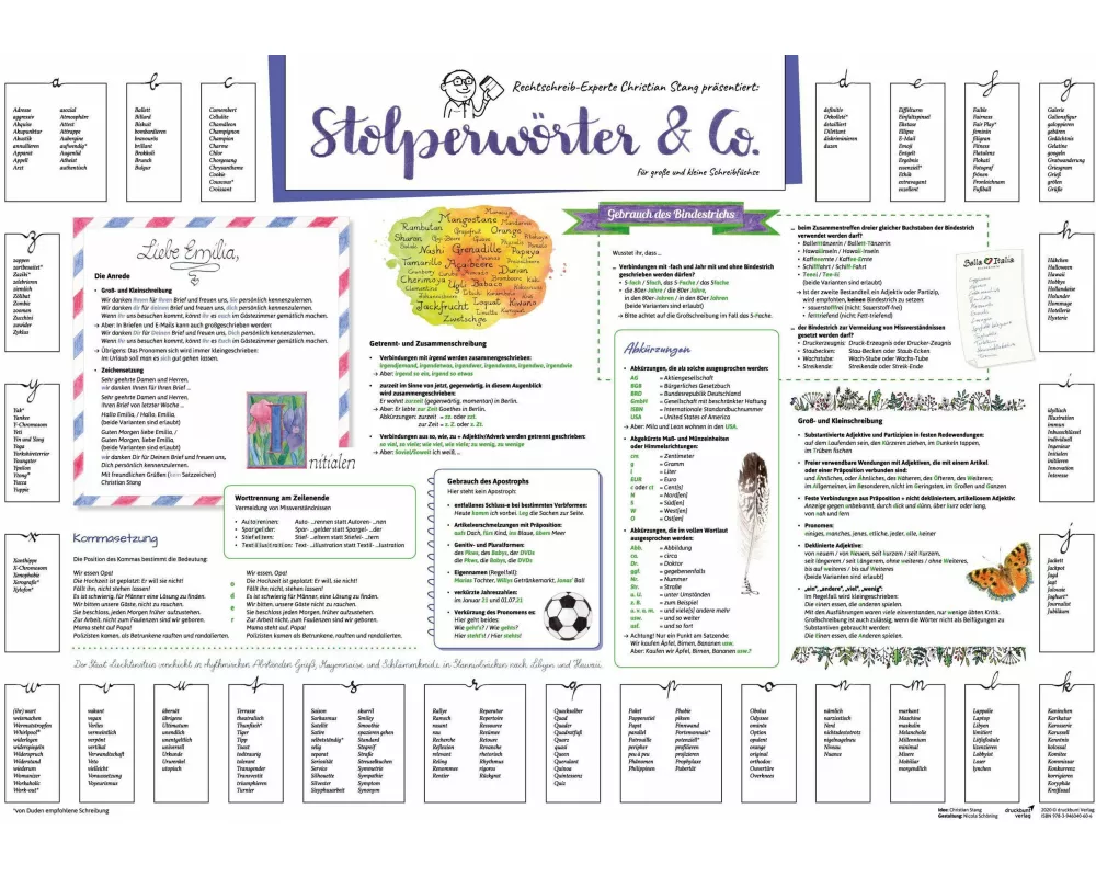 Schreibunterlage „Stolperwörter“