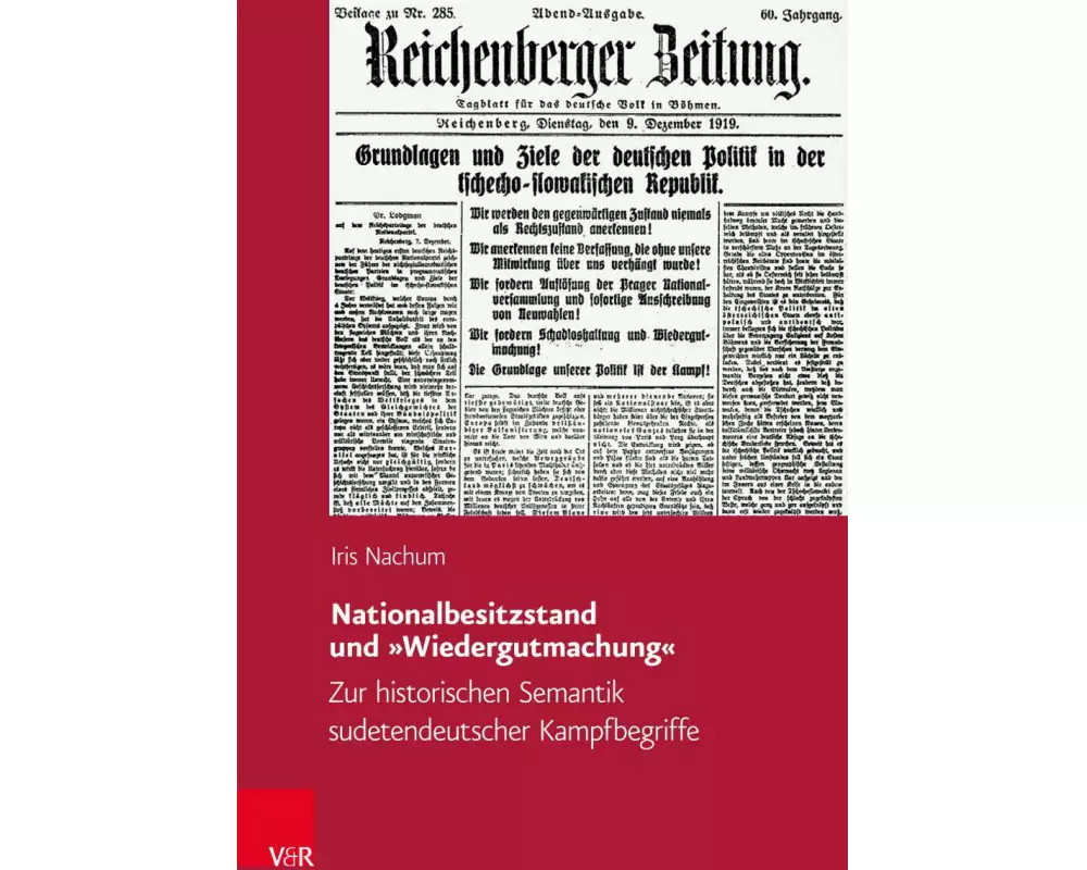 Nationalbesitzstand und »Wiedergutmachung«