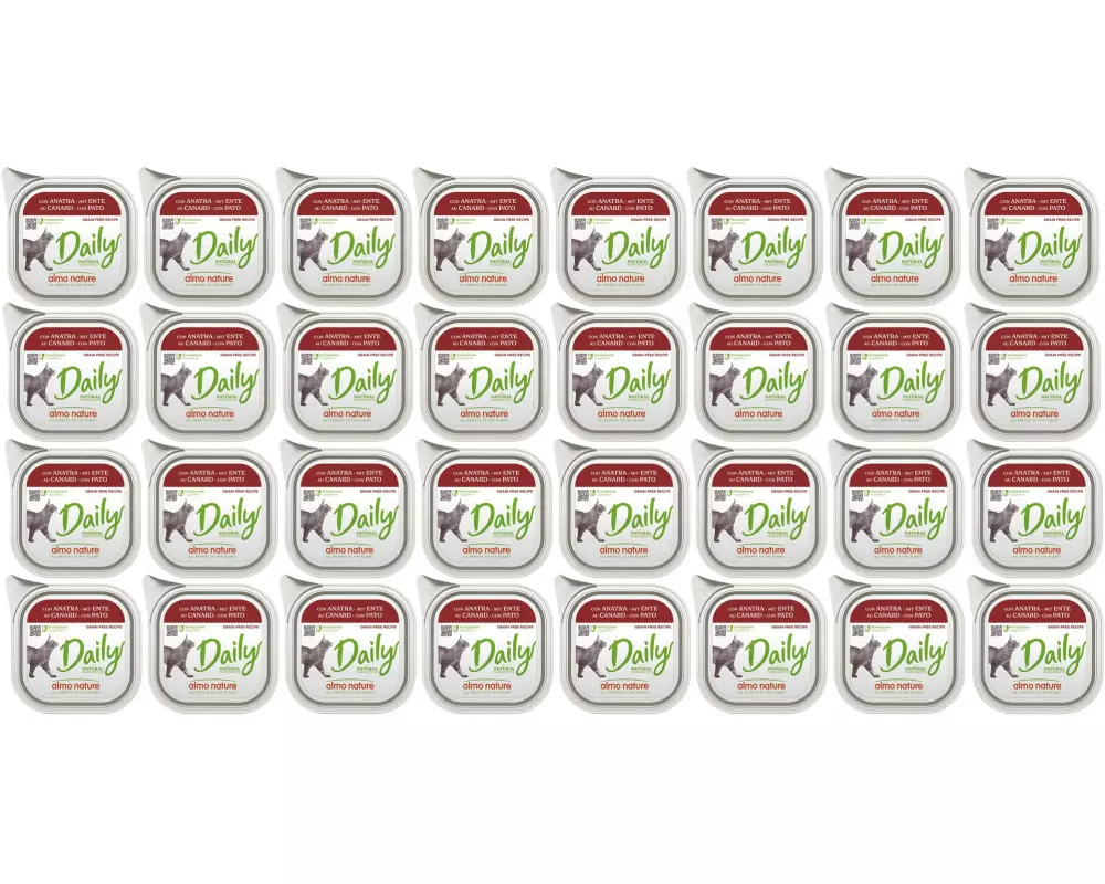 Almo Nature Nassfutter Daily mit Ente 32 x 100g