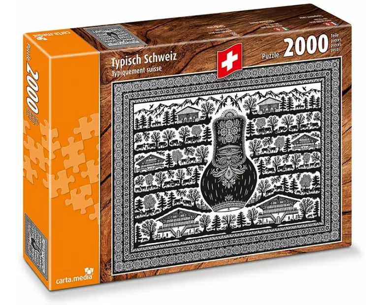 Typisch Schweiz (Scherenschnitt)