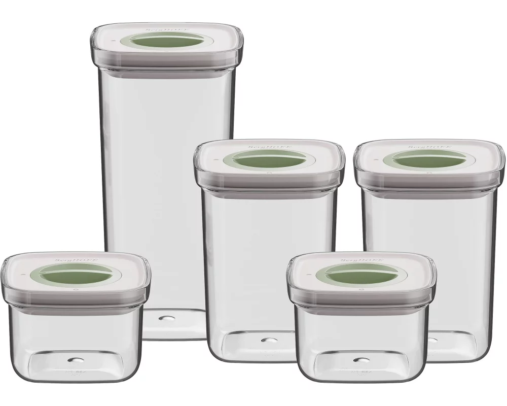 BergHOFF Vorratsbehälter Set Leo Smart Seal 5-teilig, Transparent
