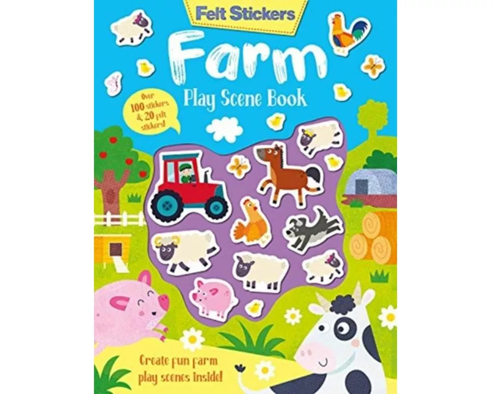 Felt Stickers Farm Play Scene Book