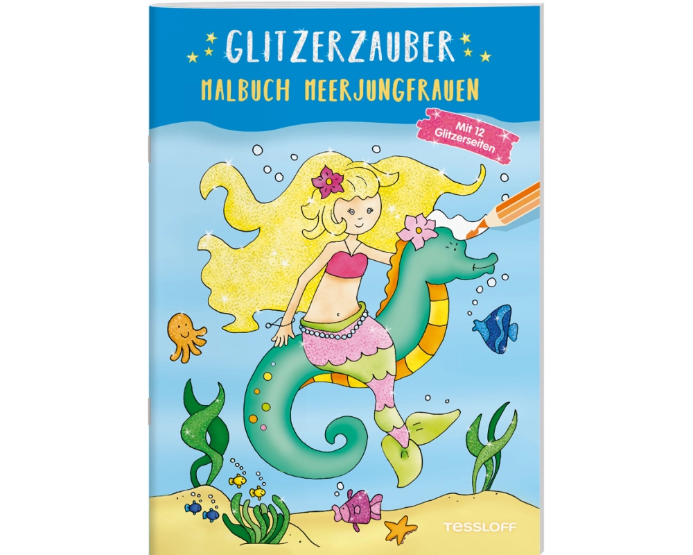 Glitzerzauber Malbuch. Meerjungfrauen