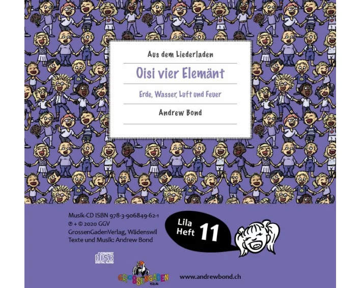LILA11 Oisi vier Elemänt, CD