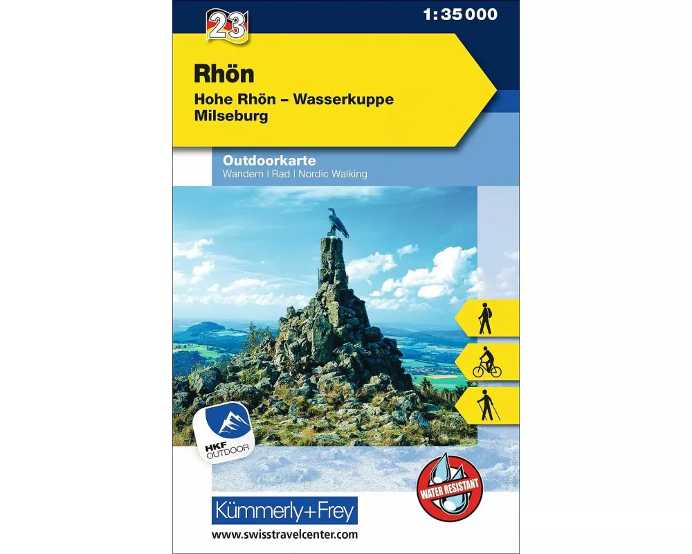 Kümmerly+Frey Outdoorkarte Deutschland 23 Rhön 1:35.000
