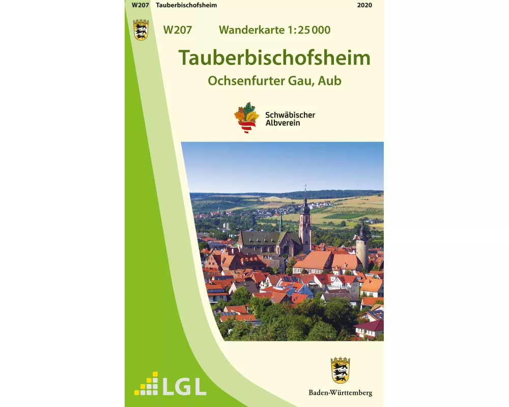 W207 Wanderkarte 1:25 000 Tauberbischofsheim