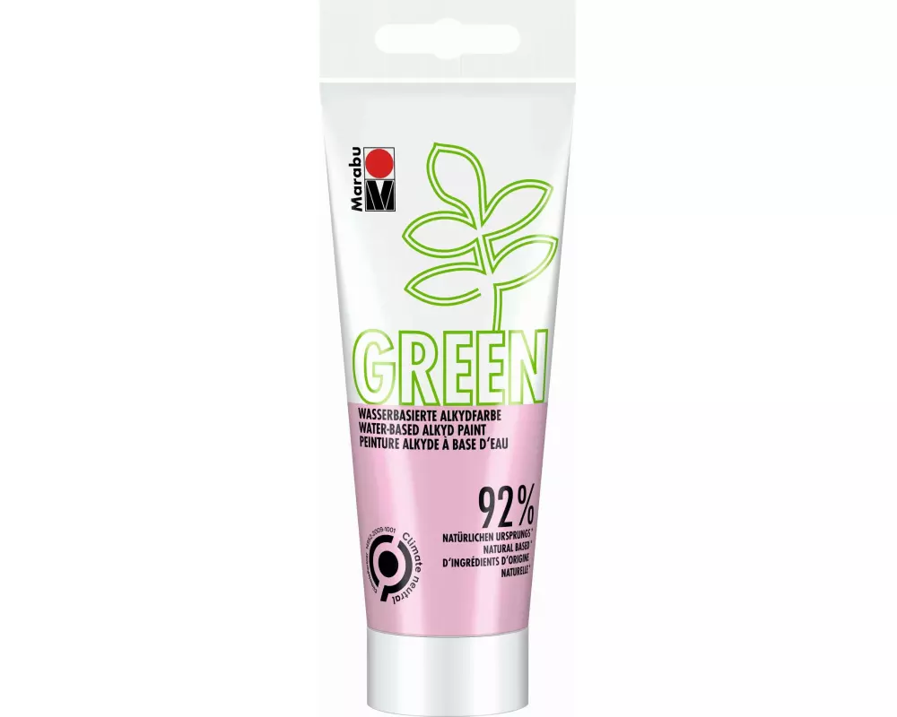 Marabu Bastelfarbe Alkydfarbe Green Pastellrosa, 100 ml