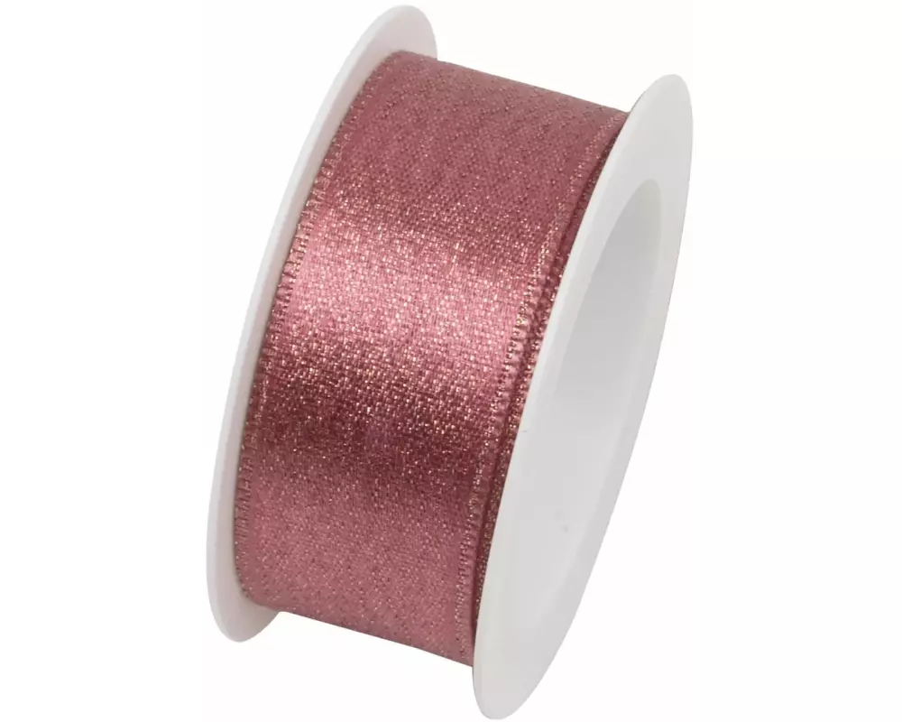 Braun + Company Textilband Brilliant 25 mm x 2 m, Rosa