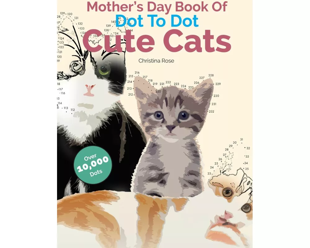 Mother's Day Book Of Dot To Dot Cute Cats
