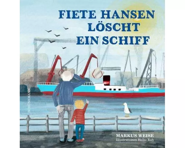 Fiete Hansen löscht ein Schiff