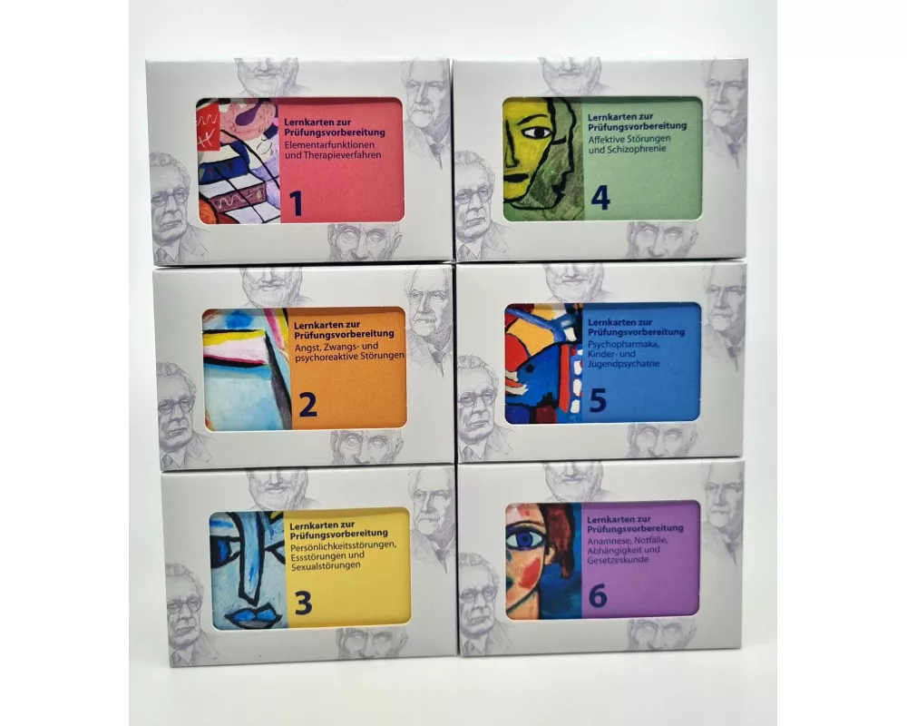 Heilpraktiker Psychotherapie - 1200 Lernkarten - Teil 1-6