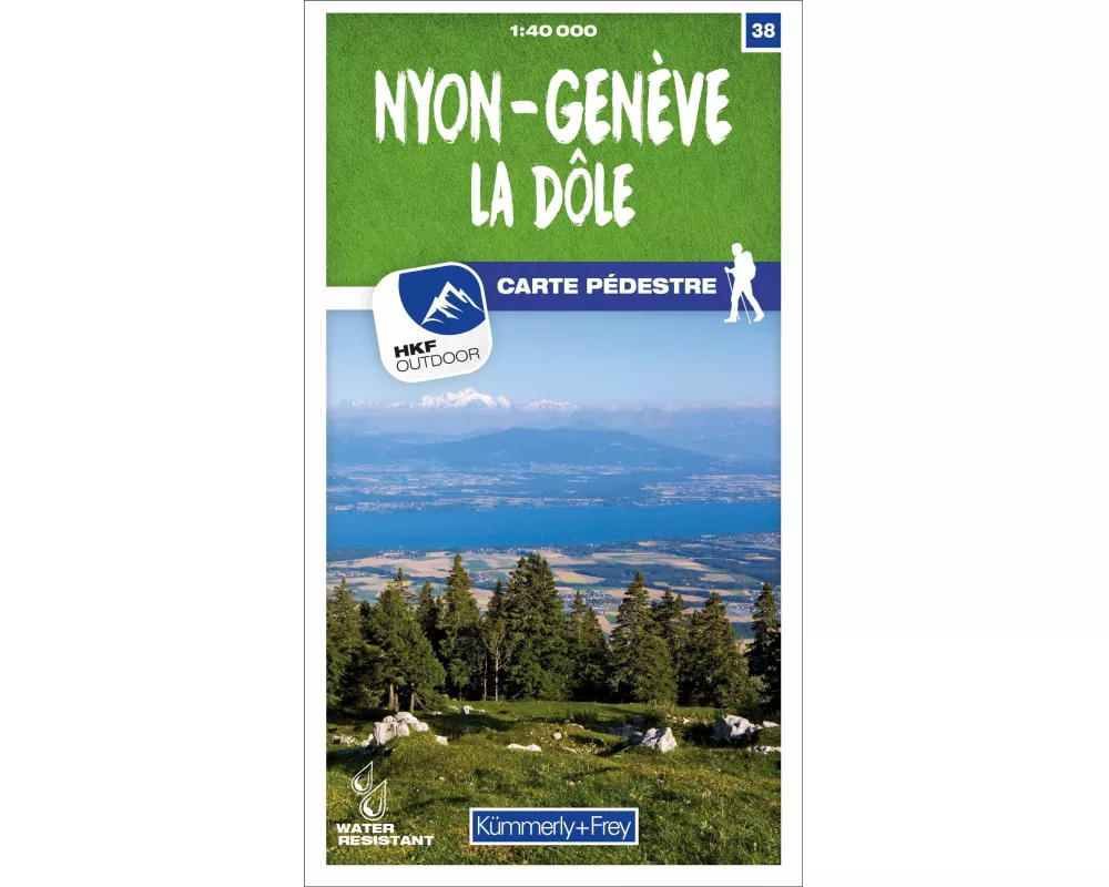Kümmerly+Frey Wanderkarte 38 Nyon, Genève 1:40.000