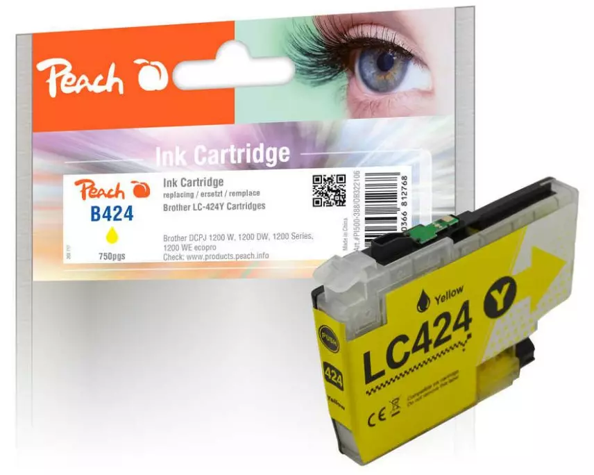 Peach Tinte Brother LC-424Y Yellow