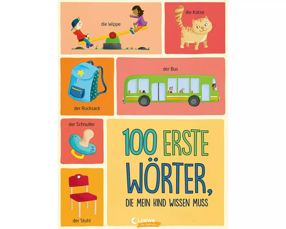 100 erste Wörter, die mein Kind wissen muss