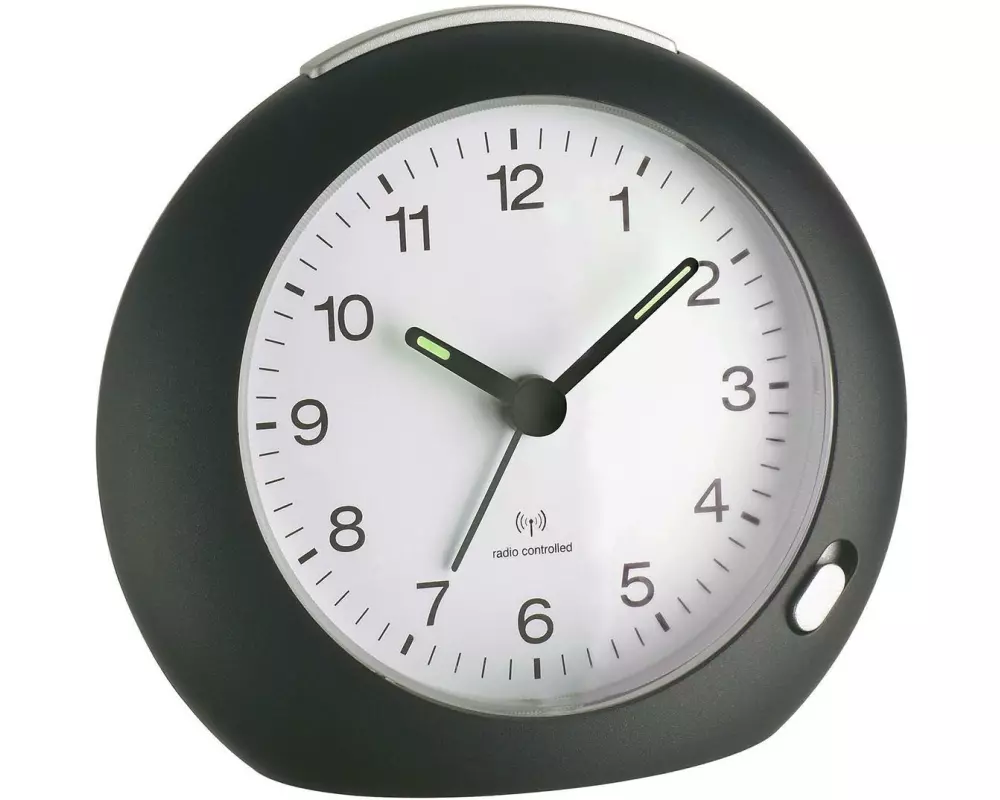 TFA Dostmann Funkwecker Schwarz/Weiss