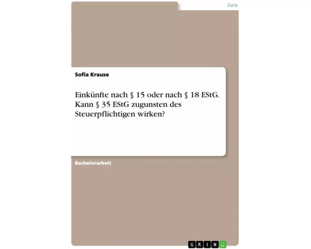 Einkünfte nach § 15 oder nach § 18 EStG. Kann § 35 EStG zugunsten des Steuerpflichtigen wirken?