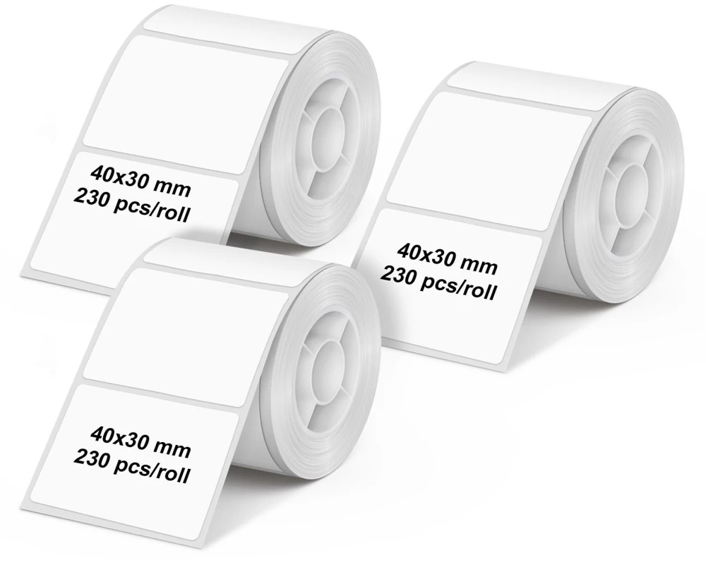 Olympia Etikettenrolle für PM220, 40 x 30 mm, Weiss, 3 Stück