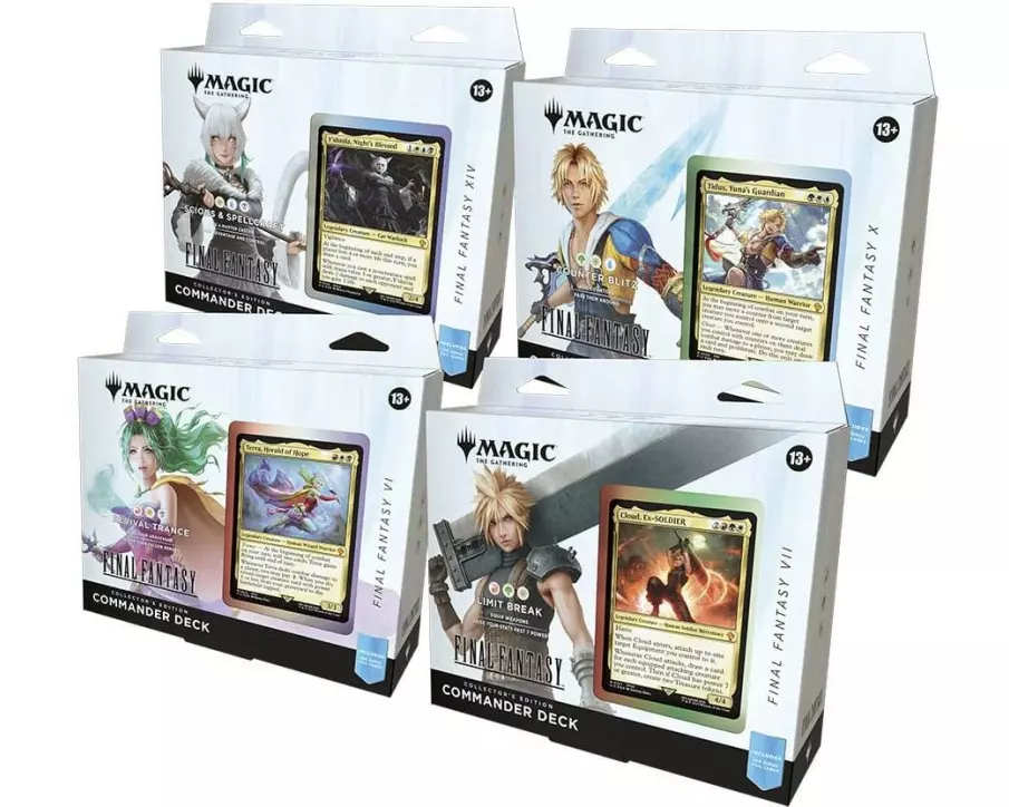 Magic: The Gathering Final Fantasy Commander Decks Collector's Ed. Display -EN-