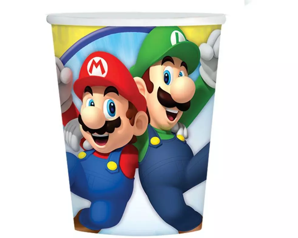 Amscan Einwegbecher Super Mario 266 ml, 8 Stück