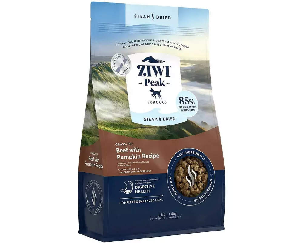 ZIWI Peak Trockenfutter Rind und Kürbis luftgetrocknet 1.5 kg