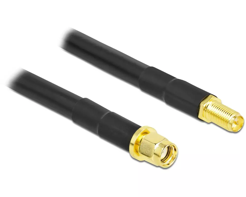 Delock Antennenkabel LMR/CFD300 RP-SMA zu RP-SMA, 2 m