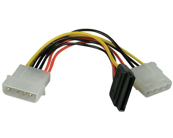 LINDY 5,25 inch - 5,25 inch/SATA Power Cable Molex to SATA/Molex