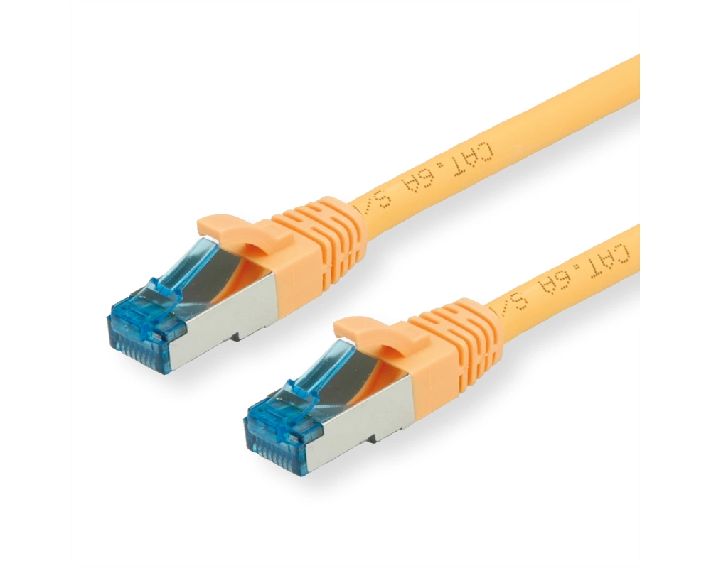 VALUE Patchkabel Cat.6A (Class EA) S/FTP (PiMF), LSOH, gelb, 1 m