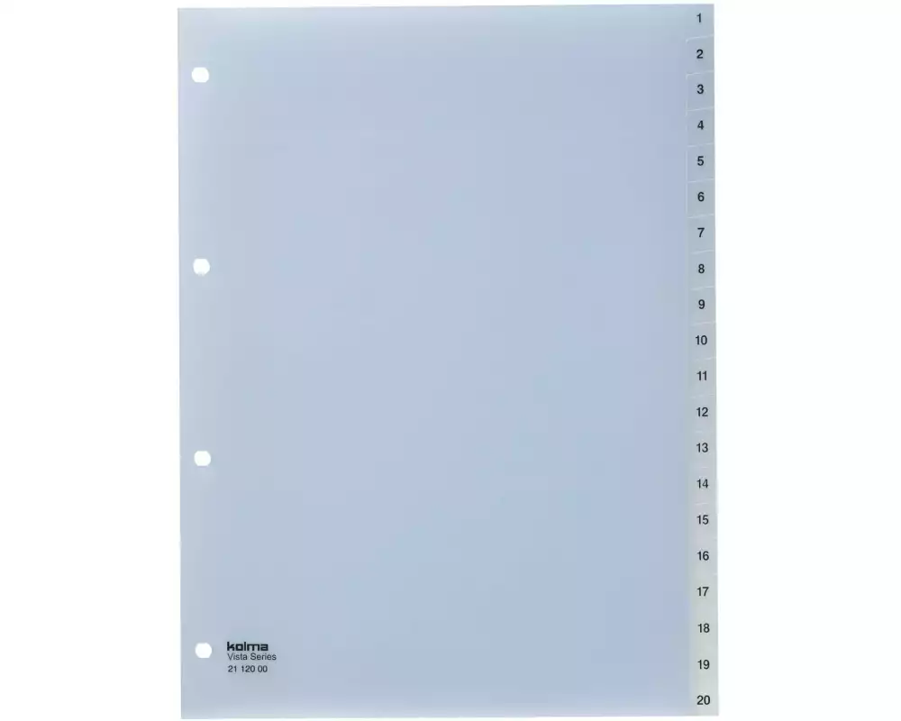 Kolma Register A4 Vista 1-20