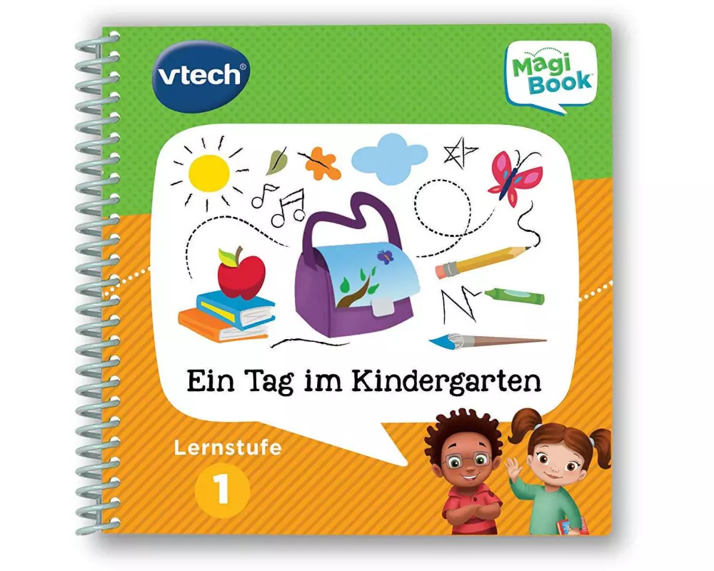 Vtech Lernbuch MagiBook Lernstufe 1 - Ein Tag im Kindergarten