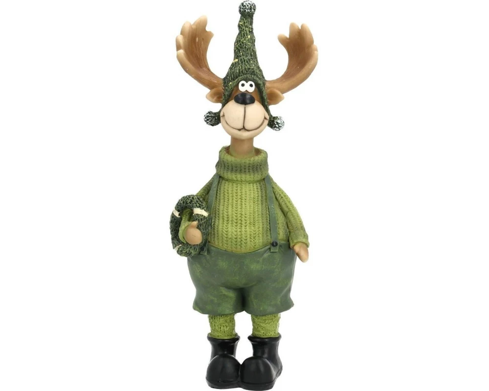 G. Wurm Weihnachtsfigur Elch 8 x 20 x 6 cm