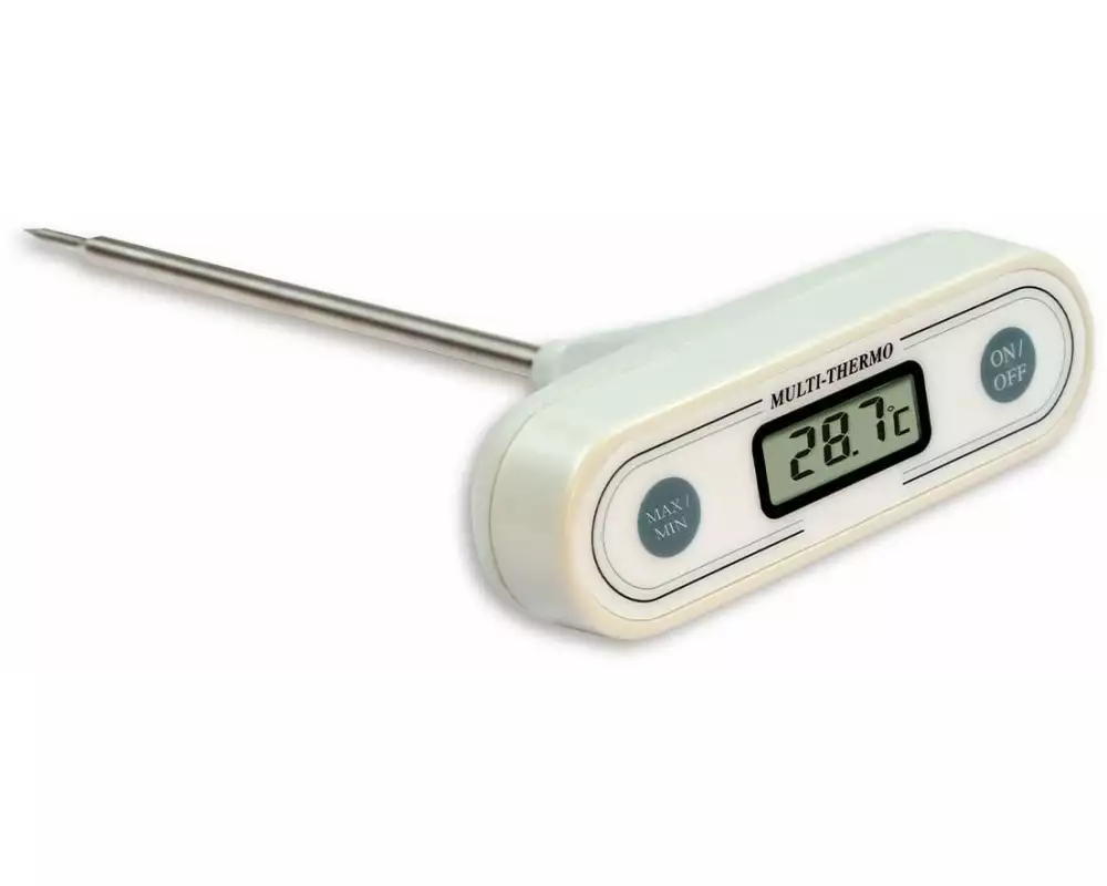 TFA Dostmann Thermometer Digital, T-Form, Weiss