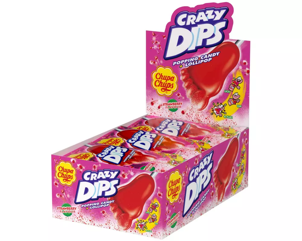 Chupa Chups Crazy Dips Erdbeer 24 x 14 g