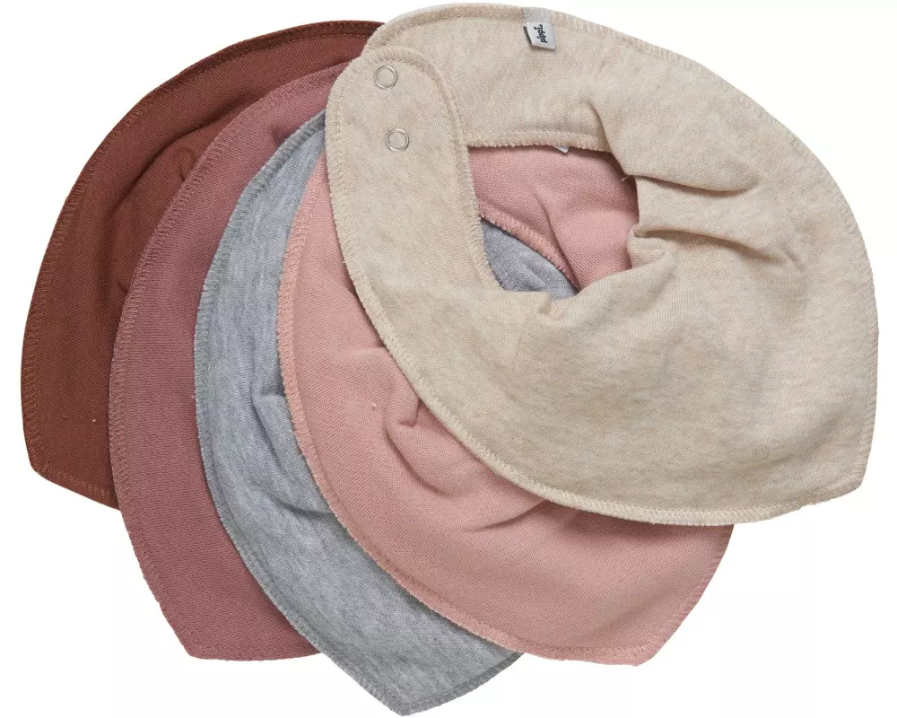 pippi Dreieckstuch Bandana Lätzchen 5er-Set Burlwood