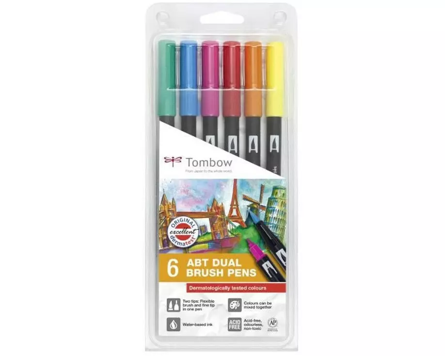 Tombow Dual 6 Farben