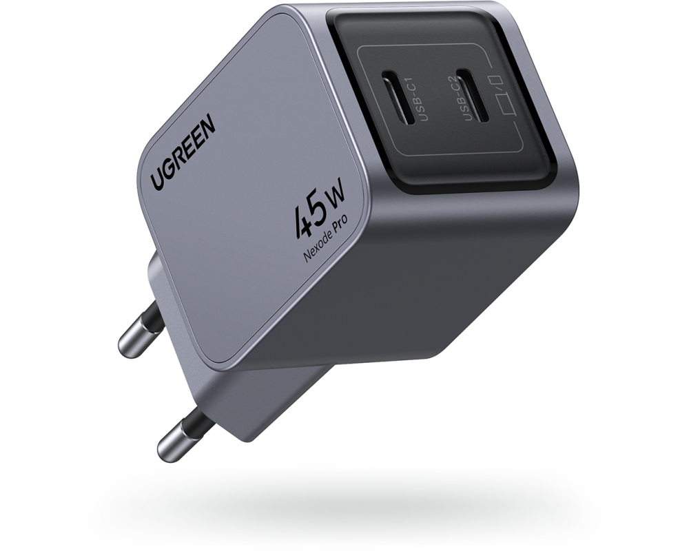 UGREEN USB Wallcharger Nexode Pro 35008 45W, Dual USB-C, GaN