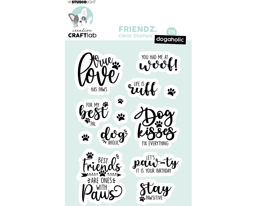 SIZZIX Klarischtstempel Friendz STAMP166 10.5x14.8x0.4cm