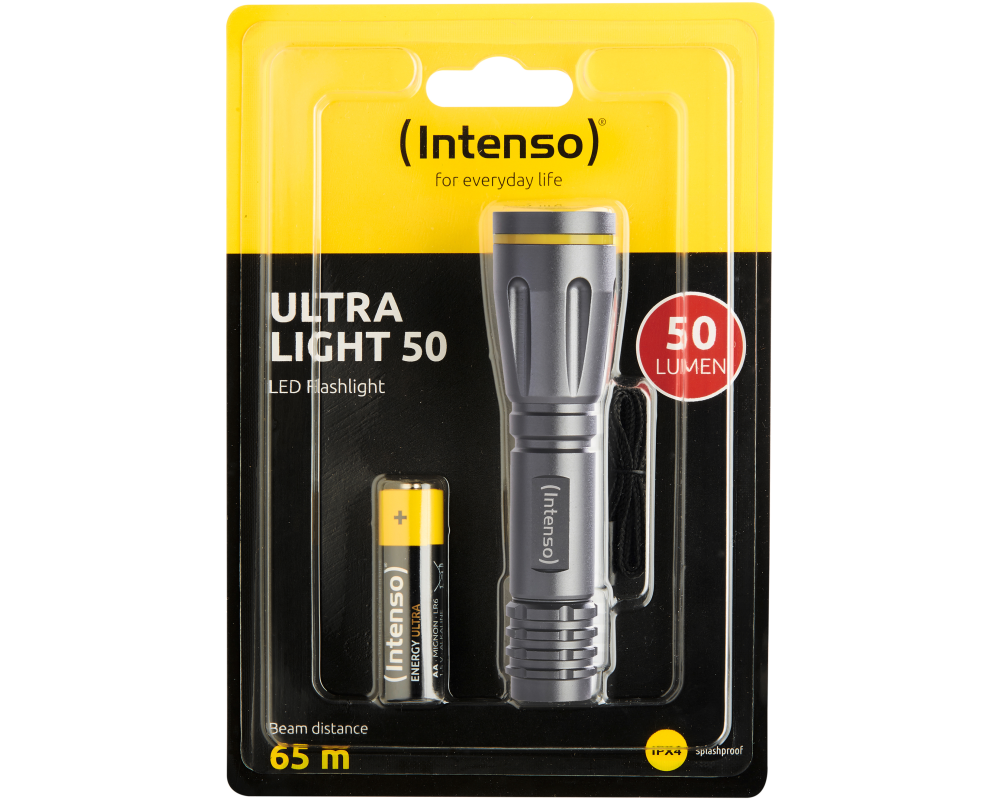 INTENSO Flashlight Ultra Light 50 7701420 incl. 1 x AA battery