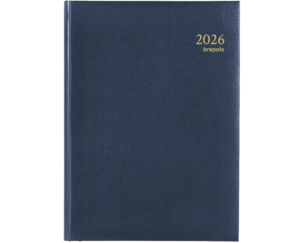 BREPOLS Agenda Eu deluxe 224 Lim 2026 0.224.1256 1T/1S blau 14.8x21cm