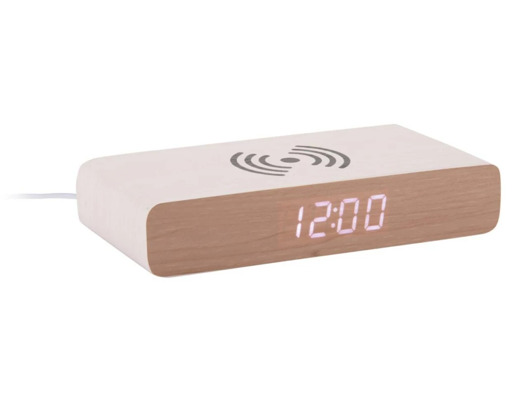 KARLSSON Digitalwecker Retro Flat Weiss