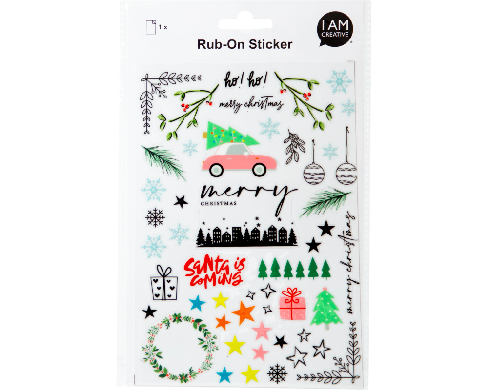 I AM CREATIVE Rub on Sticker A5 4010.59 Xmas