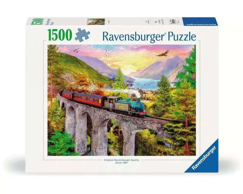 Ravensburger Puzzle Zugfahrt im Herbst 1500 Teile
