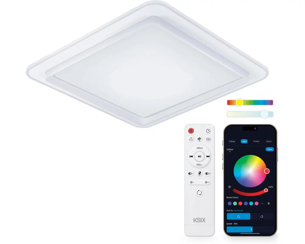 KSiX Celeste SmartLED Deckenleuchte 35 W 4450 lm Weiss