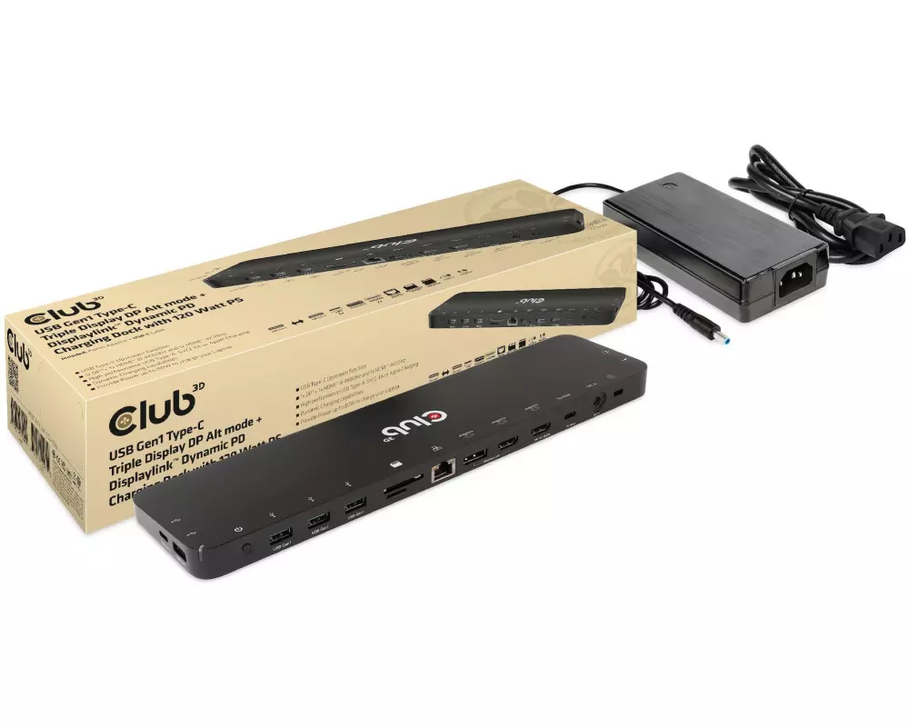 Club 3D Dockingstation CSV-1566 120 W