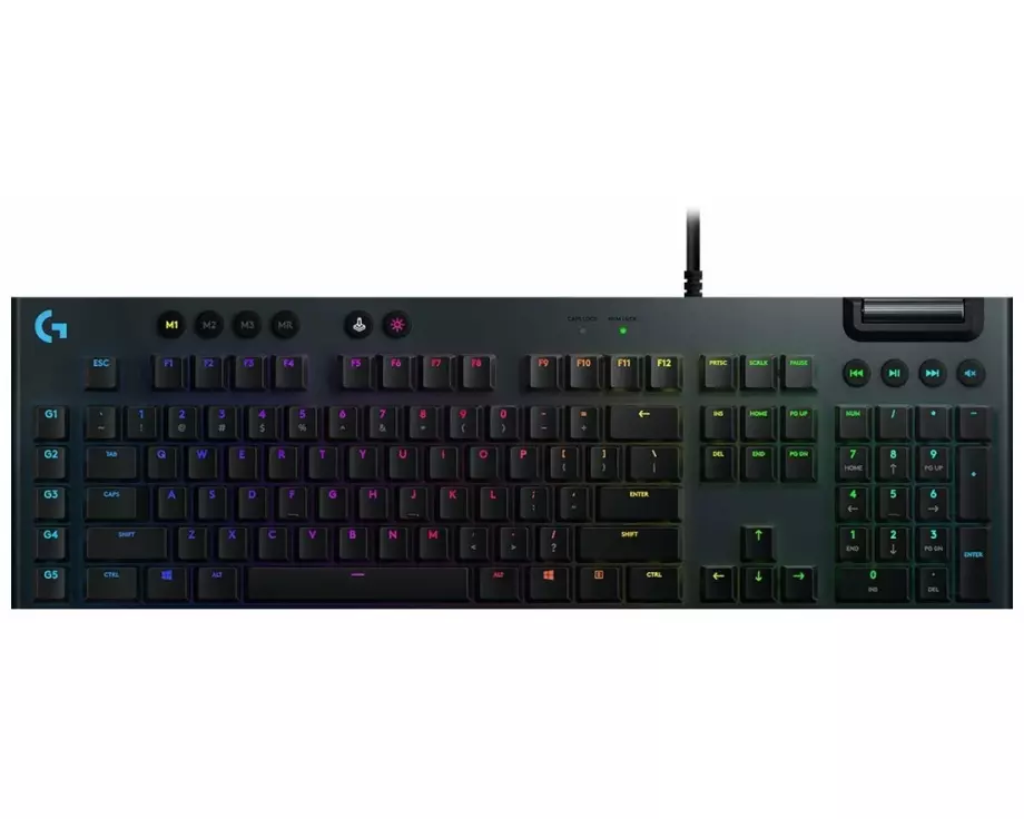 LOGITECH G815, LIGHTSPEED, RGB, Mechanical, Gaming, Keyboard – GL Tactile - WHITE - (PAN) - NORDIC