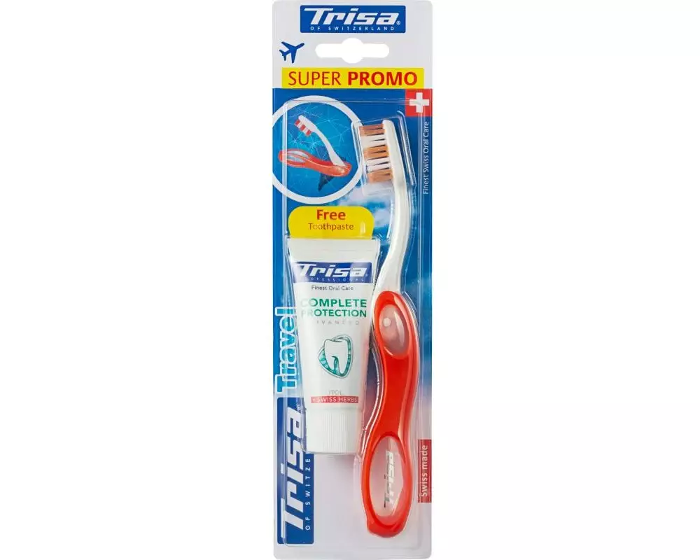 Trisa Zahnbürste mit Zahnpaste