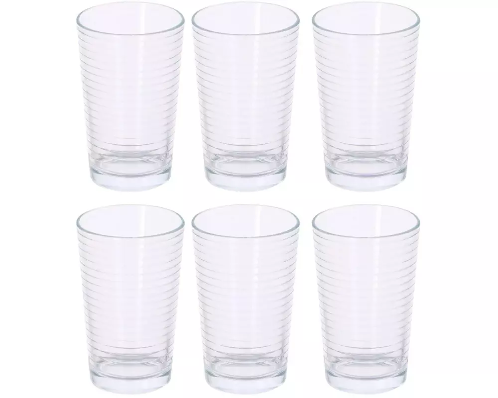 alpina Wassergläser Set 220 ml, 6 Stück, Transparent