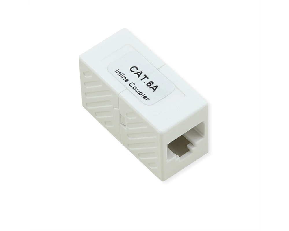 ROLINE RJ-45 Kupplung ungeschirmt, Cat.6A (Class EA), weiß