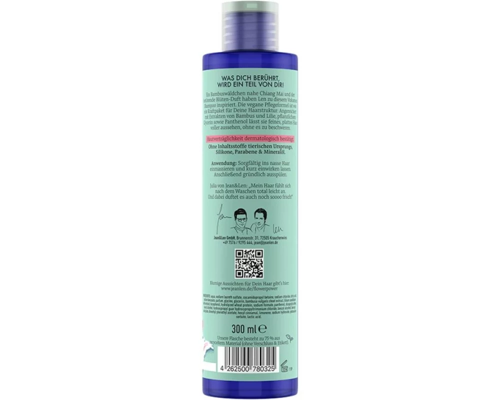 Jean & Len Shampoo Bambus/Lilie 300 ml