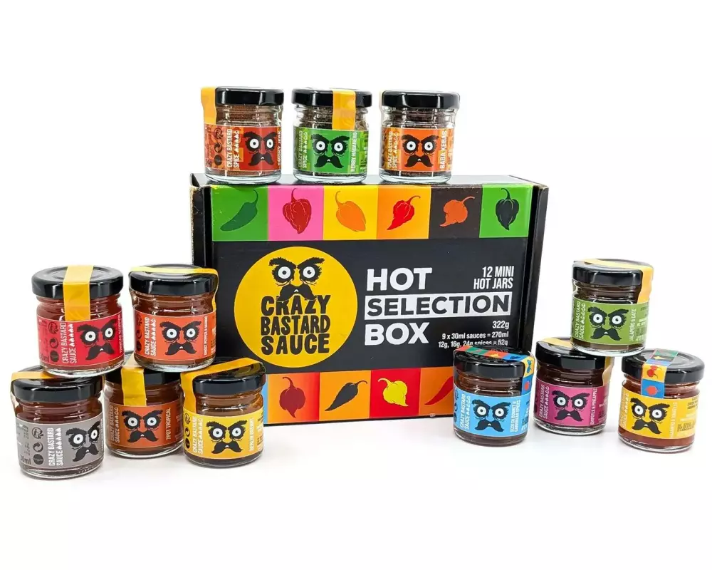 Crazy Bastard Sauce Selection Box 30 ml