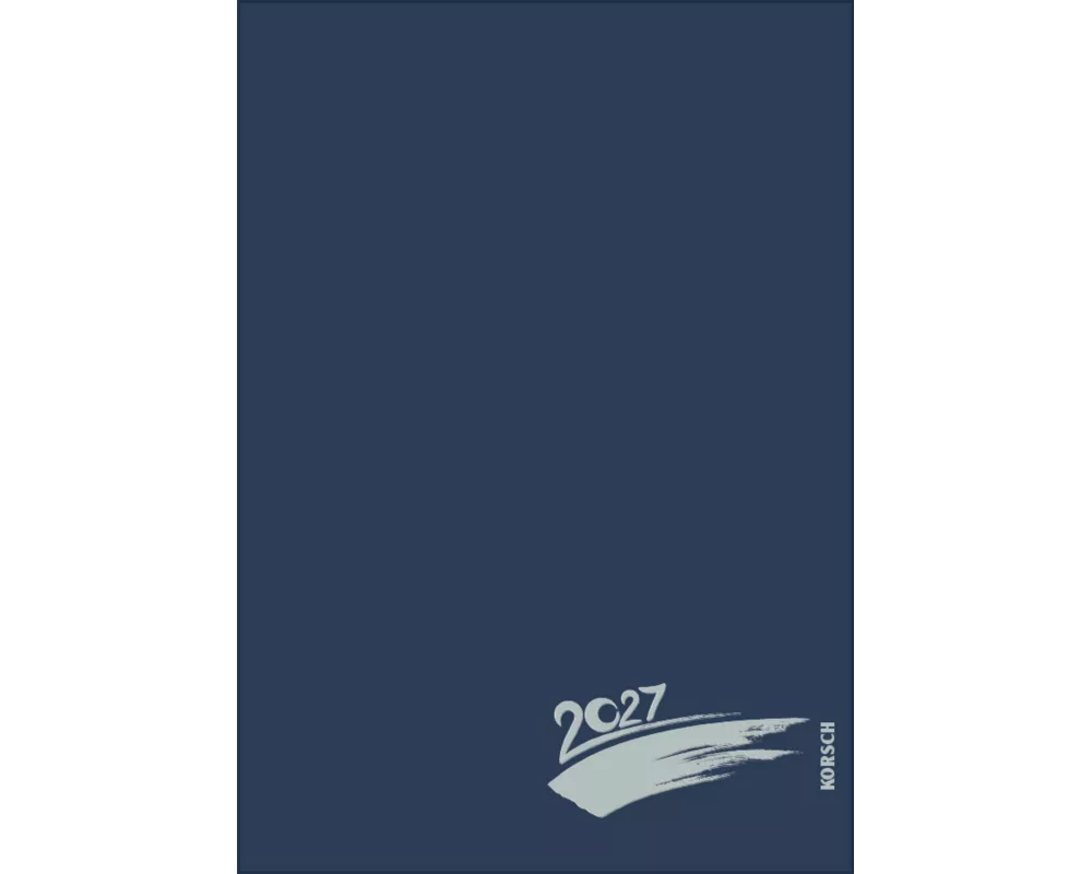 Foto-Malen-Basteln A4 dunkelblau mit Folienprägung 2027